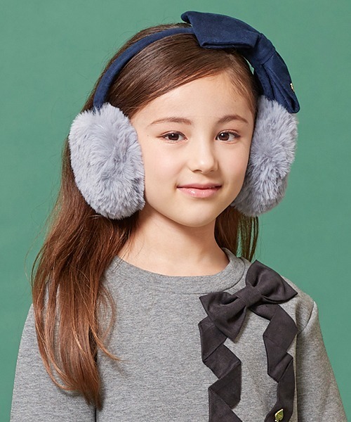 kate spade new york kids（ケイトスペードニューヨーク）の「トドラー ボウイヤーマフ（イヤーマフ・キッズ・ベージュ/ピンク/サックスブルー・FREE）」の18枚目の写真