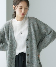 大きいサイズ　リングヤーンカーディガン　miclat