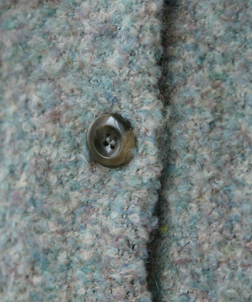 miclat（ミクラ）の「大きいサイズ　リングヤーンカーディガン　miclat（カーディガン/ボレロ・レディース・グリーン系/ダークパープル・L/LL/3L/4L）」の12枚目の写真