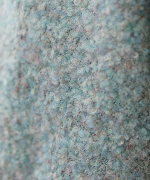 miclat（ミクラ）の「大きいサイズ　リングヤーンカーディガン　miclat（カーディガン/ボレロ・レディース・グリーン系/ダークパープル・L/LL/3L/4L）」の19枚目の写真