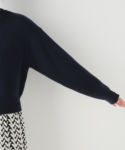 Spick & Span（スピックアンドスパン）の「スムースコンパクトニットカーディガン（カーディガン/ボレロ・レディース・ネイビー/ピンク系その他・FREE）」の20枚目の写真