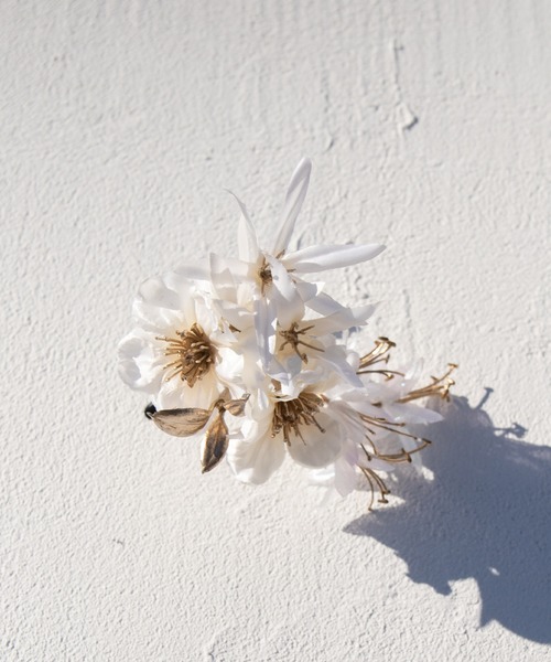 ゆかた館グレース（ユカタカングレース）の「髪飾り（和装小物・レディース・ホワイト/レッド・FREE）」の3枚目の写真