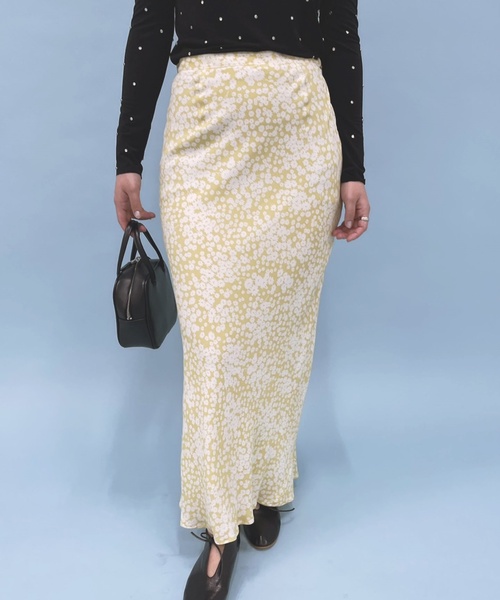 EDIT. FOR LULU（エディットフォールル）の「abc フラワーバイアス マキシスカート（スカート・レディース・イエロー・36/34）」の12枚目の写真