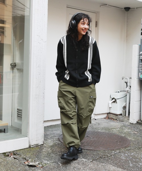 MSG（エムエスジー）の「セミルーズシルエット ジャガード ニットポロカーディガン 花柄　アーガイル　ストライプ　ニットシャツ（カーディガン/ボレロ・メンズ・ブラック系/ブラック系1/ブラウン系/ブルー系/パープル系・S/M/L）」の19枚目の写真