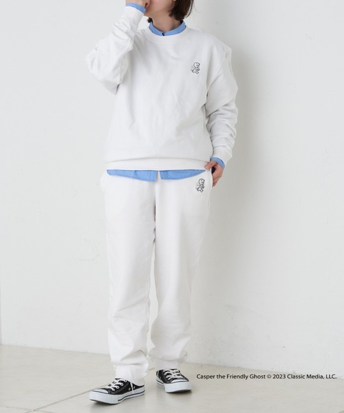 Daily russet(デイリー ラシット)の「【Casper】/ ロゴスウェット(Tシャツ/カットソー・レディース・ブラック/ホワイト/グレー・FREE)」の7枚目の写真