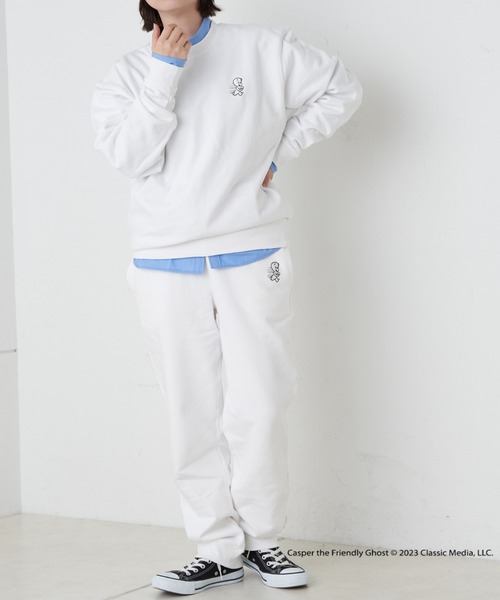 Daily russet(デイリー ラシット)の「【Casper】/ ロゴスウェット(Tシャツ/カットソー・レディース・ブラック/ホワイト/グレー・FREE)」の9枚目の写真