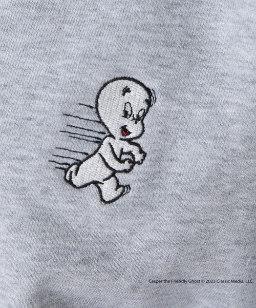 Daily russet(デイリー ラシット)の「【Casper】/ ロゴスウェット(Tシャツ/カットソー・レディース・ブラック/ホワイト/グレー・FREE)」の19枚目の写真