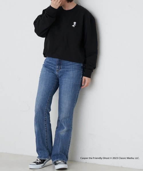 Daily russet(デイリー ラシット)の「【Casper】/ ロゴスウェット(Tシャツ/カットソー・レディース・ブラック/ホワイト/グレー・FREE)」の20枚目の写真