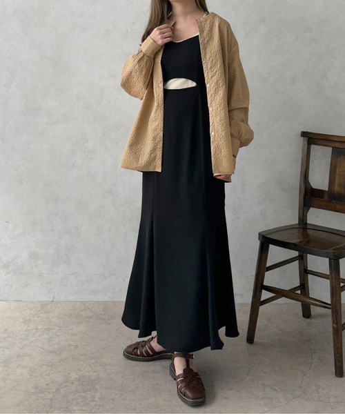 apres jour clair（アプレジュールクレア）の「【apres jour clair】フクレジャガードバンドカラーシャツ【ZOZOTOWN限定アイテム】（シャツ/ブラウス・レディース・ライトベージュ/ベージュ/アイボリー・フリー/X-LARGE）」の20枚目の写真
