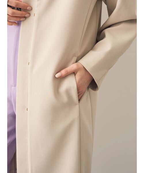 YECCA VECCA(イェッカヴェッカ)の「ノーカラーコート(ノーカラーコート・レディース・ネイビー/ベージュ/ライトベージュ・FREE)」の8枚目の写真