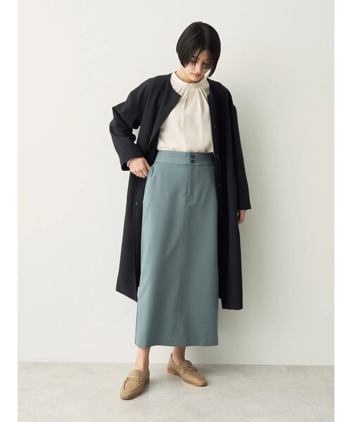 YECCA VECCA(イェッカヴェッカ)の「ノーカラーコート(ノーカラーコート・レディース・ネイビー/ベージュ/ライトベージュ・FREE)」の10枚目の写真