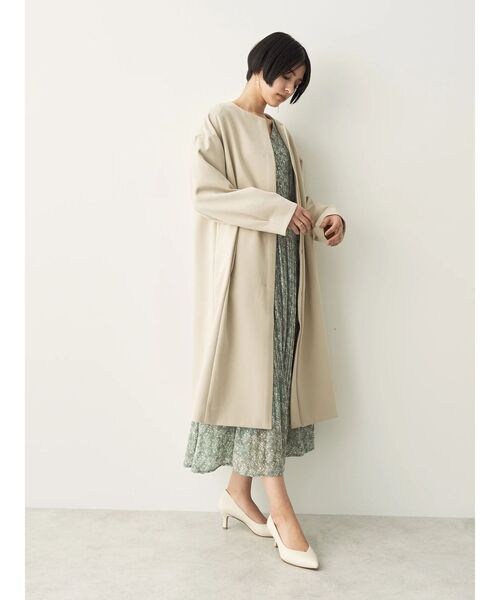 YECCA VECCA(イェッカヴェッカ)の「ノーカラーコート(ノーカラーコート・レディース・ネイビー/ベージュ/ライトベージュ・FREE)」の17枚目の写真