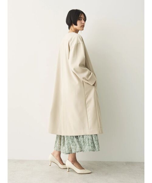 YECCA VECCA(イェッカヴェッカ)の「ノーカラーコート(ノーカラーコート・レディース・ネイビー/ベージュ/ライトベージュ・FREE)」の18枚目の写真