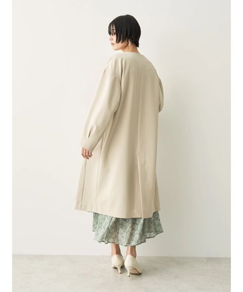 YECCA VECCA(イェッカヴェッカ)の「ノーカラーコート(ノーカラーコート・レディース・ネイビー/ベージュ/ライトベージュ・FREE)」の19枚目の写真