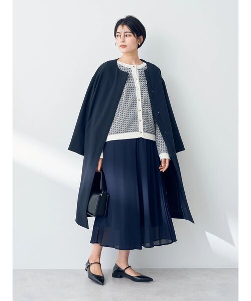 YECCA VECCA(イェッカヴェッカ)の「ノーカラーコート(ノーカラーコート・レディース・ネイビー/ベージュ/ライトベージュ・FREE)」の20枚目の写真