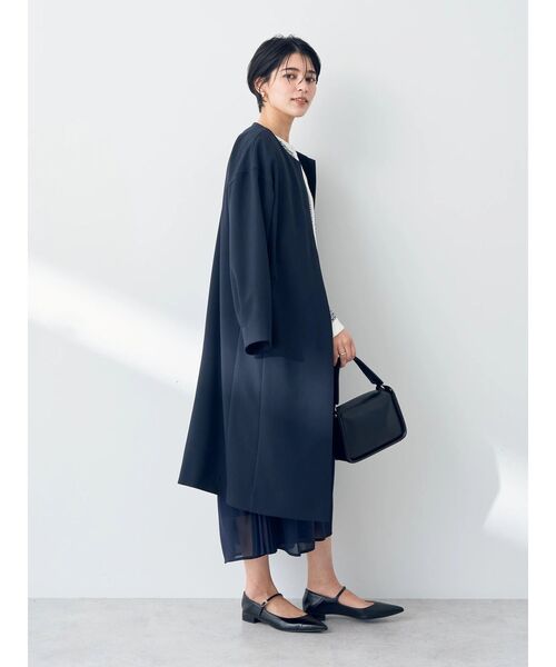 YECCA VECCA(イェッカヴェッカ)の「ノーカラーコート(ノーカラーコート・レディース・ネイビー/ベージュ/ライトベージュ・FREE)」の21枚目の写真