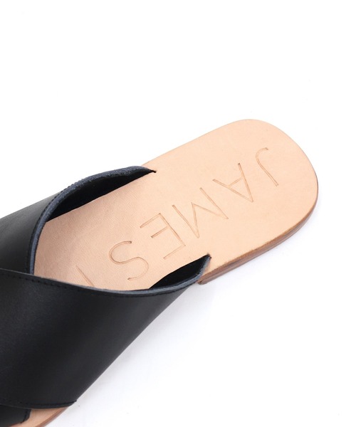 DRESSLAVE（ドレスレイブ）の「JAMES SMITH /poseidon slide(クロスベルトフラットサンダル)（サンダル・レディース・ベージュ/ブラック・38/37）」の9枚目の写真