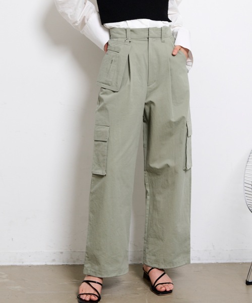 THE YOn（ザヨン）の「取り外しウエストポケット付カーゴパンツ（カーゴパンツ・レディース・カーキ/ベージュ/ネイビー・SMALL/MEDIUM）」の4枚目の写真