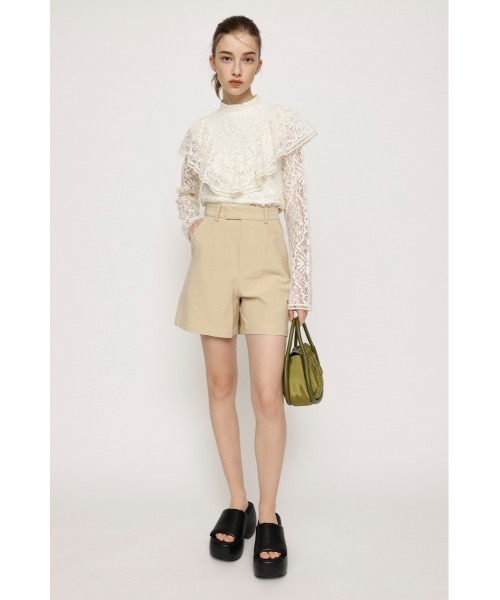 SLY（スライ）の「RUFFLE LACE TOPS ラッフル レース トップス フリル フェミニン ガーリー 卒業式 入学式 ブラウス オケージョン（シャツ/ブラウス・レディース・ブルー/オフホワイト/ダークグレー・FREE）」の6枚目の写真