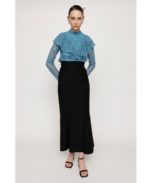 SLY（スライ）の「RUFFLE LACE TOPS ラッフル レース トップス フリル フェミニン ガーリー 卒業式 入学式 ブラウス オケージョン（シャツ/ブラウス・レディース・ブルー/オフホワイト/ダークグレー・FREE）」の19枚目の写真