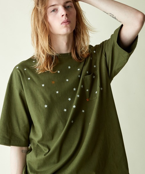 rehacer : Star Drop on Wide Body / スタードロップワイド オン ワイド ボディー（Tシャツ/カットソー）｜rehacer（レアセル） 5,643円