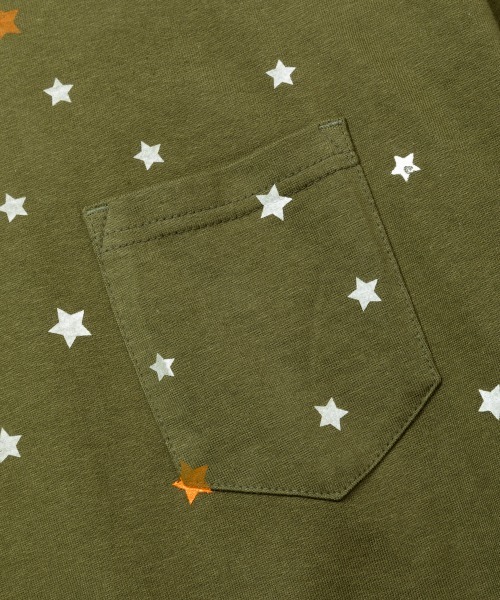 rehacer（レアセル）の「rehacer : Star Drop on Wide Body / スタードロップワイド オン ワイド ボディー（Tシャツ/カットソー・メンズ・ホワイト/ブラック/グレー/カーキ・SMALL/MEDIUM/LARGE/X-LARGE）」の6枚目の写真