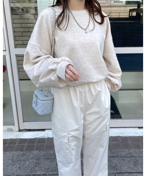 LE MORE（リモア）の「ニュアンスカラースウェット（スウェット・レディース・ブルー/グレー/オートミール/ベージュ/ピンク/ブラック・FREE）」の19枚目の写真