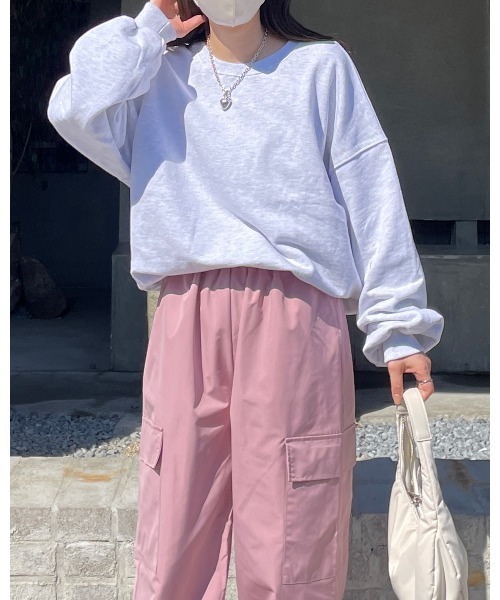 LE MORE（リモア）の「ニュアンスカラースウェット（スウェット・レディース・ブルー/グレー/オートミール/ベージュ/ピンク/ブラック・FREE）」の20枚目の写真