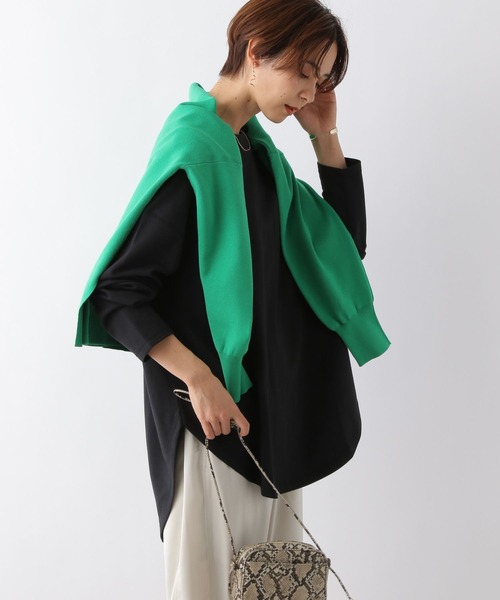 LEPSIM(レプシィム)の「スソラウンドプルオーバー 182187(Tシャツ/カットソー・レディース・パープル/グレイッシュベージュ/ブラック/オフホワイト・FREE/SHORT)」の20枚目の写真