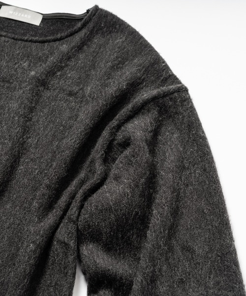 Wizzard（ウィザード）の「Wizzard ウィザード / SHAGGY WOOL CREW NECK シャギーウールクルーネック / W23AW-DC070（ニット/セーター・メンズ・グリーン/チャコール/ブラック/ライトグレー・0/1/3/2）」の7枚目の写真