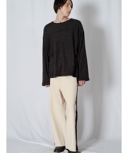 Wizzard（ウィザード）の「Wizzard ウィザード / SHAGGY WOOL CREW NECK シャギーウールクルーネック / W23AW-DC070（ニット/セーター・メンズ・グリーン/チャコール/ブラック/ライトグレー・0/1/3/2）」の6枚目の写真