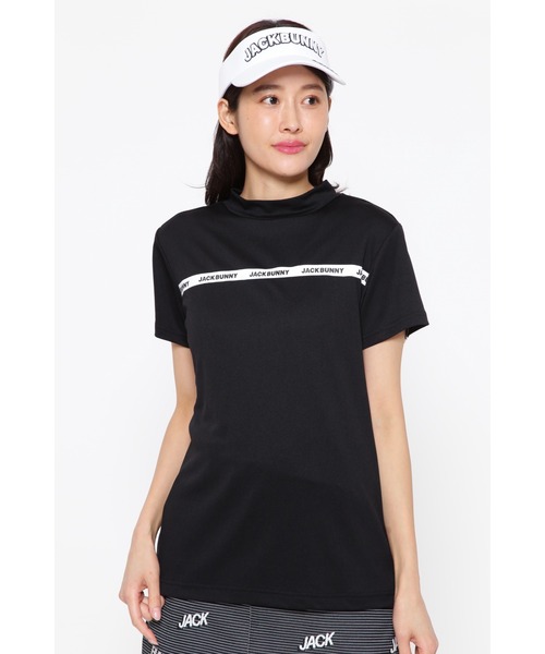 Jack Bunny!!(ジャックバニー)の「【Jack Bunny!!】サライテック 半袖モックネックカットソー(Tシャツ/カットソー・レディース・ブラック/グリーン/ピンク/ホワイト・SMALL/X-SMALL/MEDIUM/LARGE)」の3枚目の写真