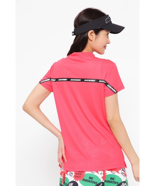Jack Bunny!!(ジャックバニー)の「【Jack Bunny!!】サライテック 半袖モックネックカットソー(Tシャツ/カットソー・レディース・ブラック/グリーン/ピンク/ホワイト・SMALL/X-SMALL/MEDIUM/LARGE)」の6枚目の写真