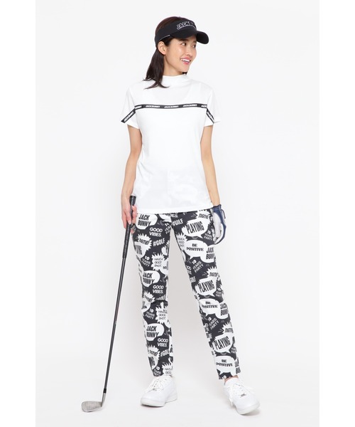 Jack Bunny!!(ジャックバニー)の「【Jack Bunny!!】サライテック 半袖モックネックカットソー(Tシャツ/カットソー・レディース・ブラック/グリーン/ピンク/ホワイト・SMALL/X-SMALL/MEDIUM/LARGE)」の12枚目の写真
