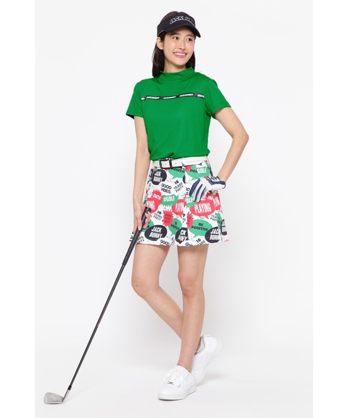 Jack Bunny!!(ジャックバニー)の「【Jack Bunny!!】サライテック 半袖モックネックカットソー(Tシャツ/カットソー・レディース・ブラック/グリーン/ピンク/ホワイト・SMALL/X-SMALL/MEDIUM/LARGE)」の13枚目の写真