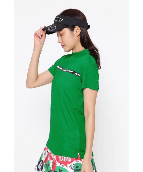 Jack Bunny!!(ジャックバニー)の「【Jack Bunny!!】サライテック 半袖モックネックカットソー(Tシャツ/カットソー・レディース・ブラック/グリーン/ピンク/ホワイト・SMALL/X-SMALL/MEDIUM/LARGE)」の14枚目の写真