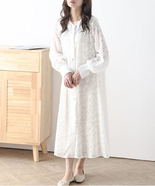 SUGAR BISKET(シュガービスケット)の「シアージャガードワンピース(ワンピース・レディース・ブラック/ホワイト・フリー)」の4枚目の写真
