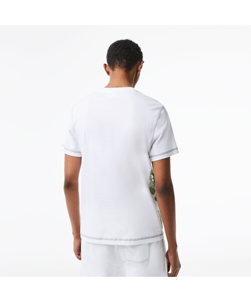 LACOSTE（ラコステ）の「オーバーサイズプリントTシャツ（Tシャツ/カットソー・メンズ・ブルー/ネイビー/ホワイト・4/3/5/2）」の5枚目の写真