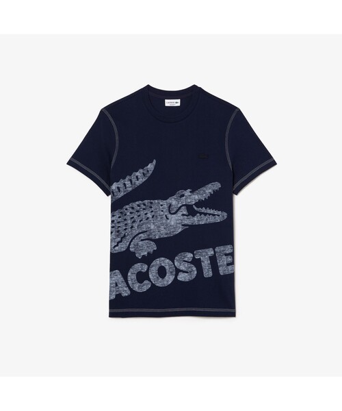 LACOSTE（ラコステ）の「オーバーサイズプリントTシャツ（Tシャツ/カットソー・メンズ・ブルー/ネイビー/ホワイト・4/3/5/2）」の10枚目の写真