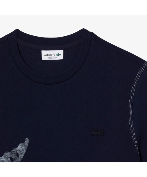 LACOSTE（ラコステ）の「オーバーサイズプリントTシャツ（Tシャツ/カットソー・メンズ・ブルー/ネイビー/ホワイト・4/3/5/2）」の11枚目の写真