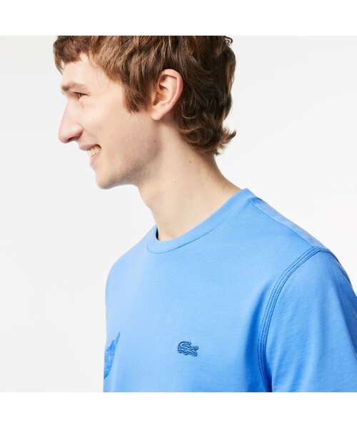 LACOSTE（ラコステ）の「オーバーサイズプリントTシャツ（Tシャツ/カットソー・メンズ・ブルー/ネイビー/ホワイト・4/3/5/2）」の13枚目の写真