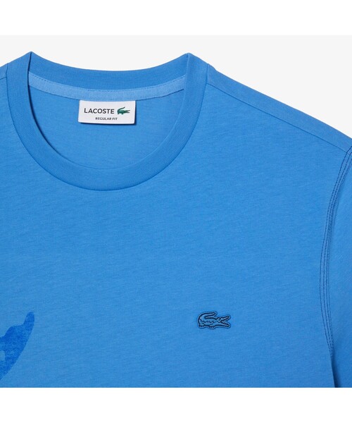 LACOSTE（ラコステ）の「オーバーサイズプリントTシャツ（Tシャツ/カットソー・メンズ・ブルー/ネイビー/ホワイト・4/3/5/2）」の16枚目の写真