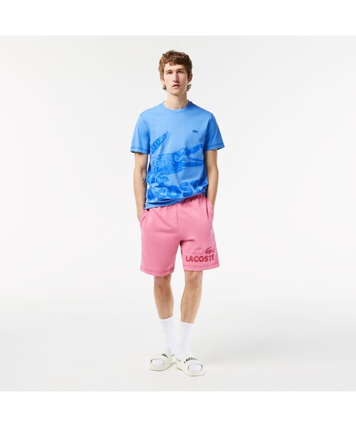 LACOSTE（ラコステ）の「オーバーサイズプリントTシャツ（Tシャツ/カットソー・メンズ・ブルー/ネイビー/ホワイト・4/3/5/2）」の17枚目の写真