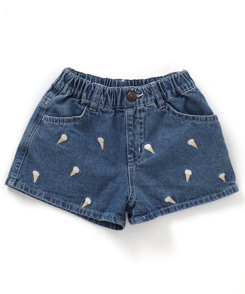BREEZE(ブリーズ)の「刺繍デニムショートパンツ(デニムパンツ・キッズ・ブルー/ブラック/サックスブルー・140/130/110/120/80/100/90)」の14枚目の写真
