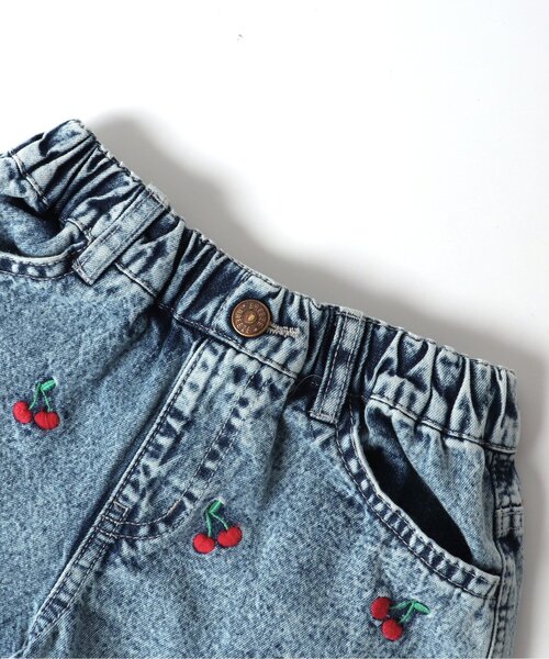 BREEZE(ブリーズ)の「刺繍デニムショートパンツ(デニムパンツ・キッズ・ブルー/ブラック/サックスブルー・140/130/110/120/80/100/90)」の9枚目の写真