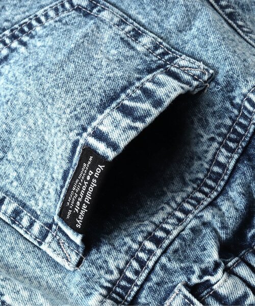 BREEZE(ブリーズ)の「刺繍デニムショートパンツ(デニムパンツ・キッズ・ブルー/ブラック/サックスブルー・140/130/110/120/80/100/90)」の5枚目の写真