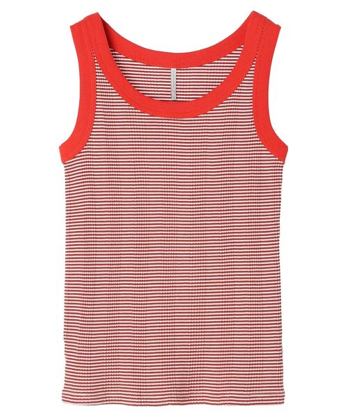 AMERICAN HOLIC（アメリカンホリック）の「マルチボーダータンクトップ（インナーウェア/肌着・レディース・ブルー/ピンク/イエロー/ブラウン・M/L）」の11枚目の写真