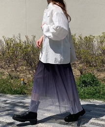 グラデーションチュールスカート