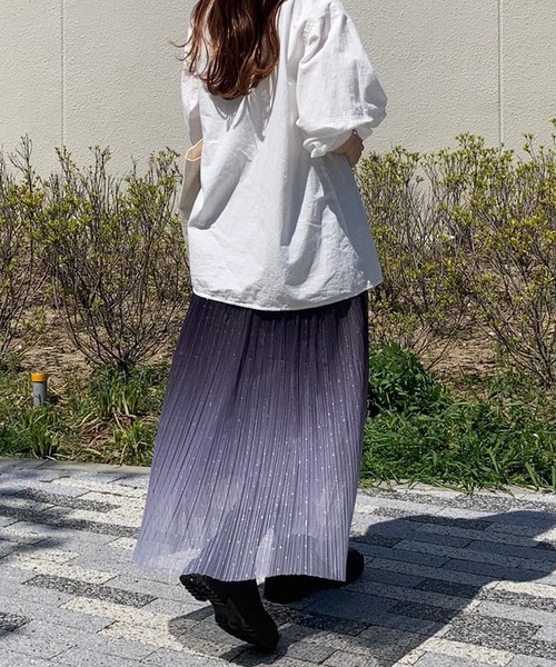 ANOTHER S(アナザーエス)の「グラデーションチュールスカート(スカート・レディース・ブラック・FREE)」の5枚目の写真