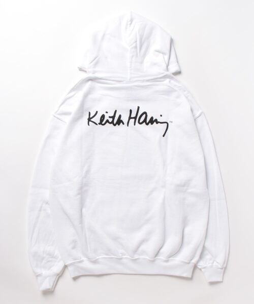 Keith Haring(キース・ヘリング)の「【 Keith Haring / キースヘリング 】FRONT ART HOODIE パーカー(パーカー・メンズ・ホワイト/ブラック/グレー・XL/L/M)」の15枚目の写真
